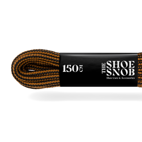 3 Pairs - 150cm Round Boot Laces - Brown/Black - The Shoe Snob