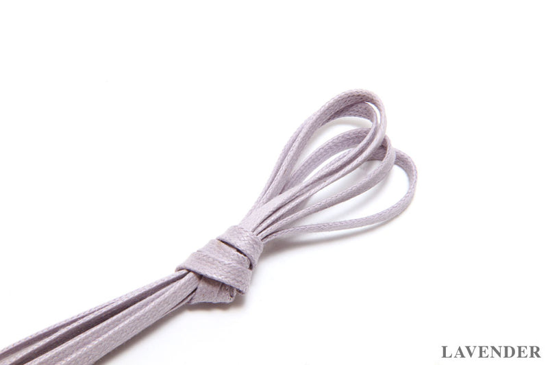 75cm Flat Waxed Dress Shoe Laces - Lavender - The Shoe Snob