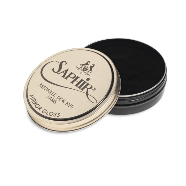 01 Noir - Saphir Medaille D'Or Mirror Gloss Wax Polish 75ml - The Shoe Snob