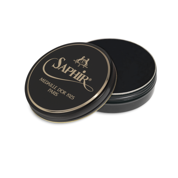 20 Dark Green - Saphir Medaille D'or Pate-De-Luxe Beeswax Shoe Polish 100ml - The Shoe Snob