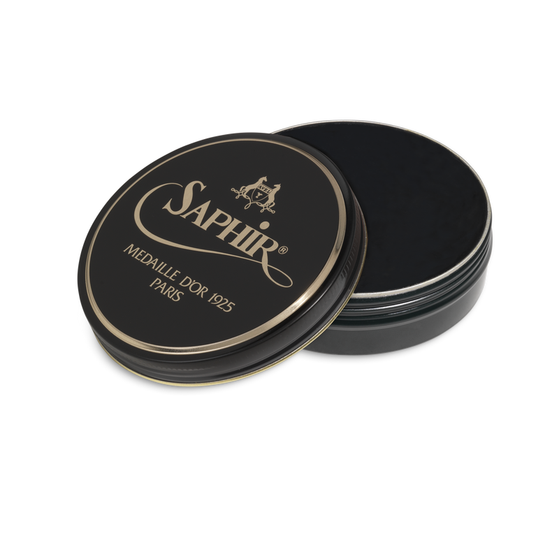 20 Dark Green - Saphir Medaille D'or Pate-De-Luxe Beeswax Shoe Polish 100ml - The Shoe Snob