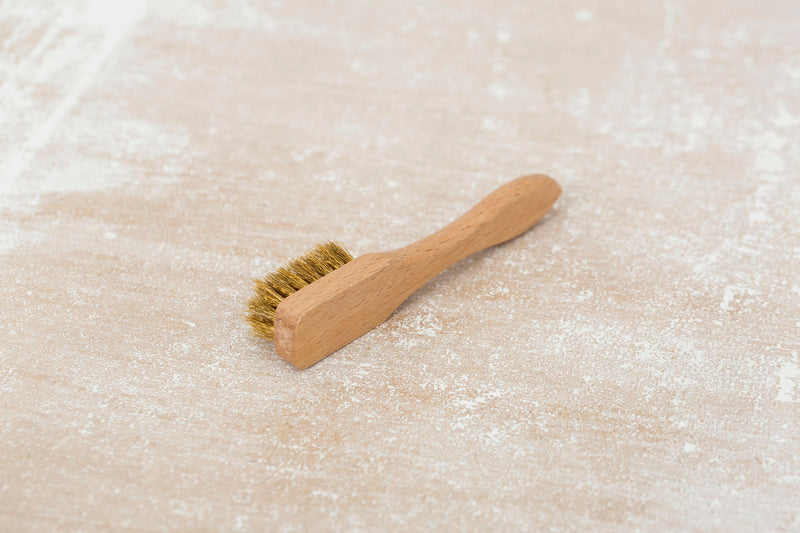 Suede Shoe Brush - Brass - The Shoe Snob